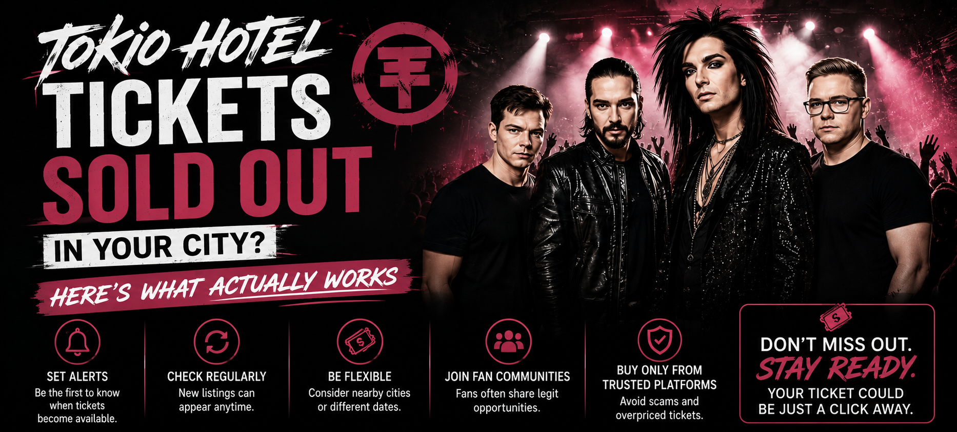 Tokio Hotel Tickets Sold Out In Your City Here's What Actually Works
