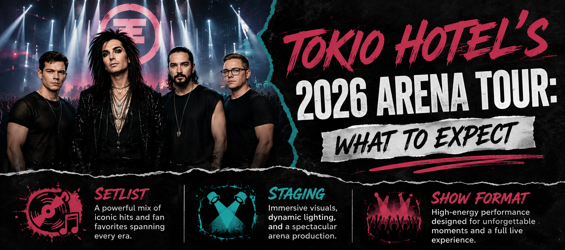 What To Expect From Tokio Hotel's 2026 Arena Tour: Setlist, Staging, And Show Format