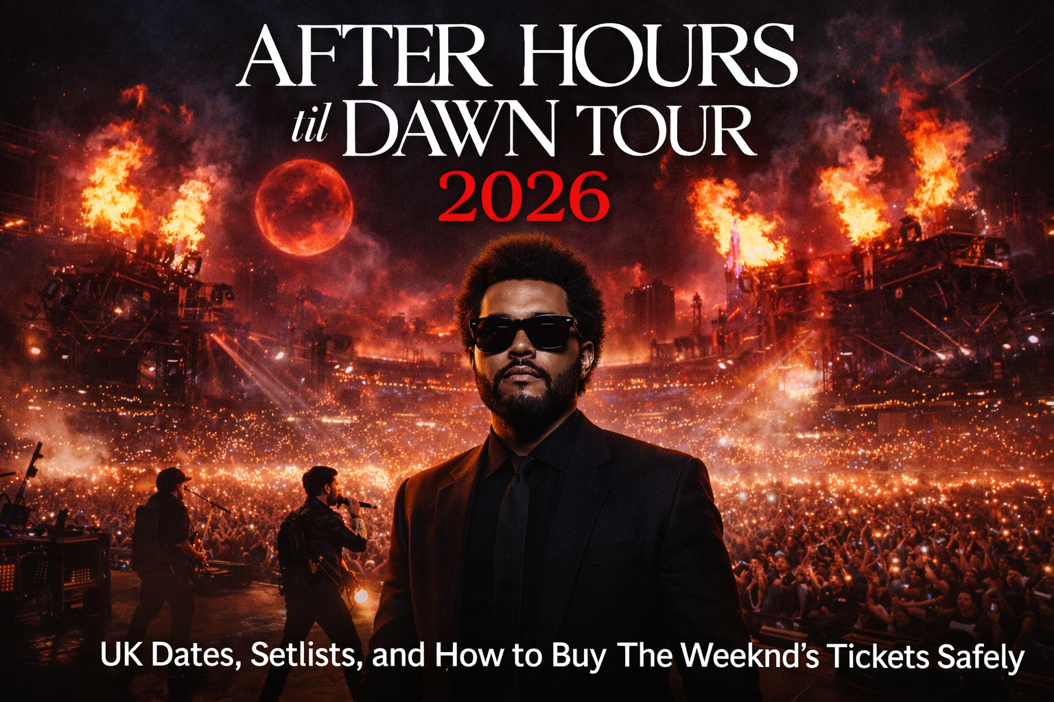“After Hours til Dawn Tour” 2026: UK Dates, Setlists, and How to Buy The Weeknd’s Tickets Safely