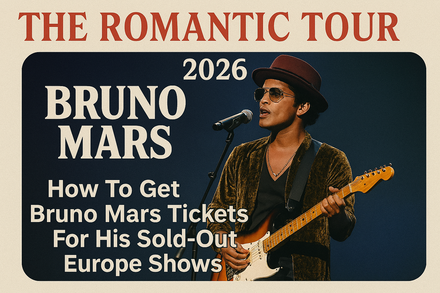 “The Romantic Tour” 2026: How To Get Bruno Mars Tickets For His Sold-Out Europe Shows