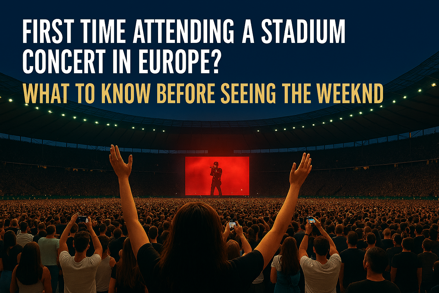 First Time Attending A Stadium Concert In Europe? What To Know Before Seeing The Weeknd