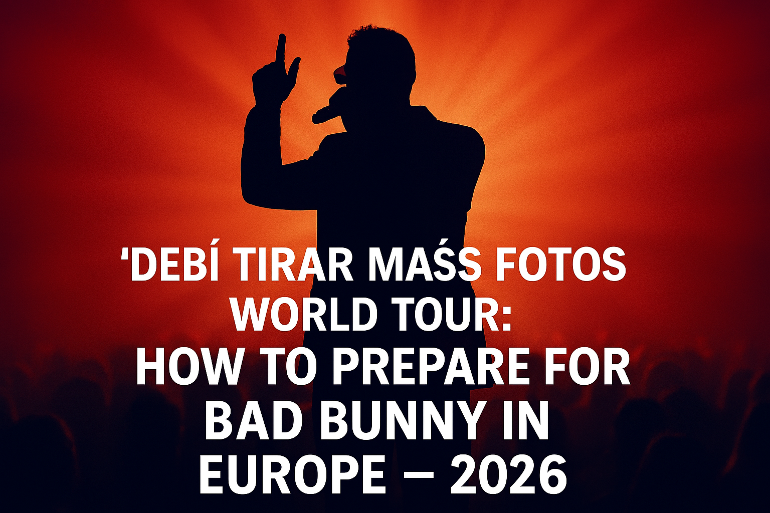 ‘Debí Tirar Más Fotos World Tour:’ How To Prepare For Bad Bunny In Europe – 2026