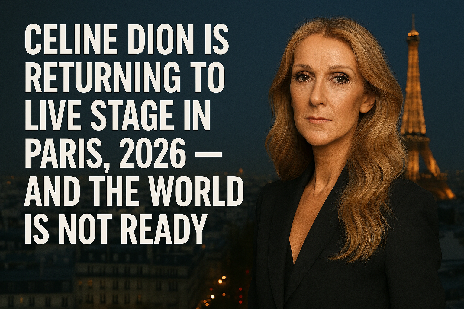 Celine Dion Is Returning To Live Stage In Paris, 2026 — And The World Is Not Ready